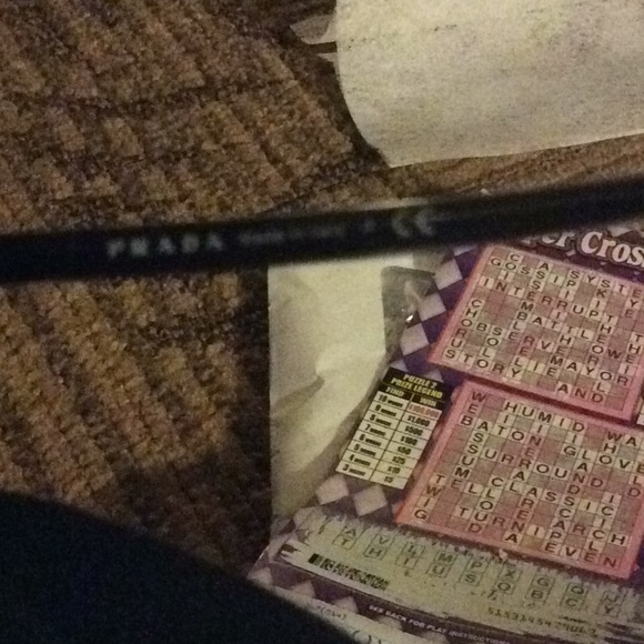 PRADA UNISEX AVIATORS ALL BLACK - Picture 2 of 3